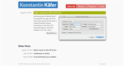 Desktop Screenshot of kkaefer.com